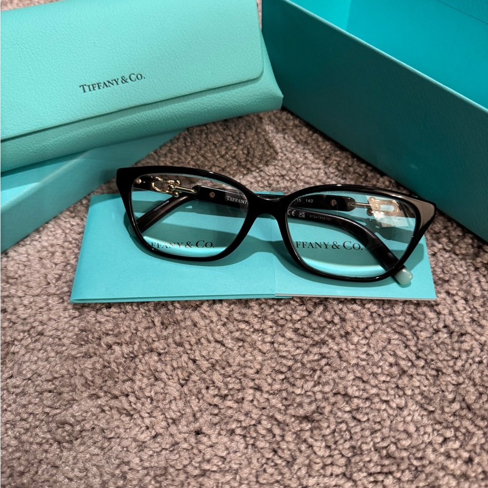 Tiffany & Co. Black Rectangular Glasses